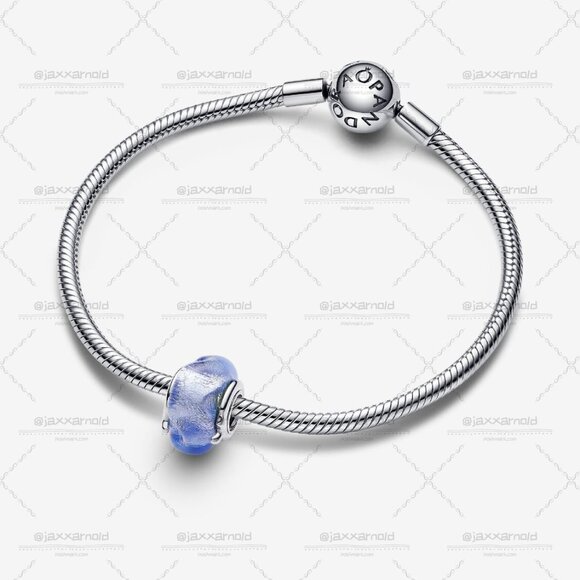 Pandora Wavy Blue Murano Glass Charm - Picture 3 of 6